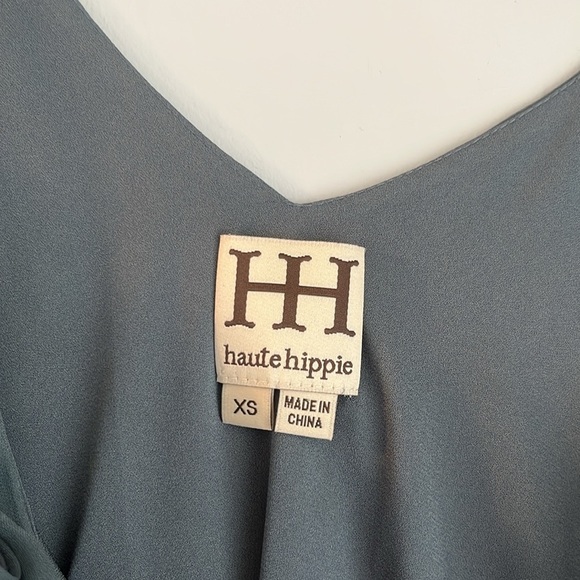 Haute Hippie paradise tie hem shift dress xsmall silk - Picture 3 of 4